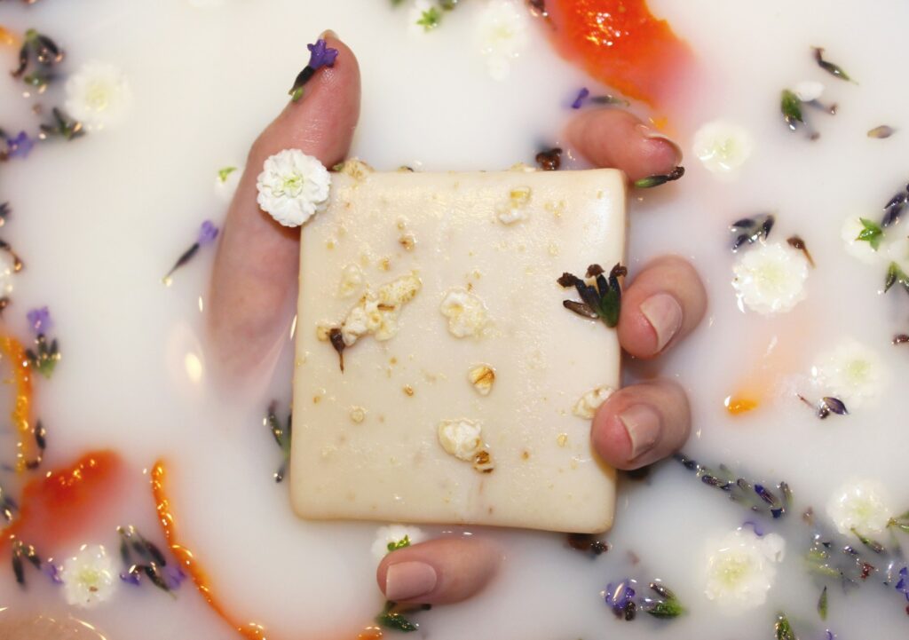 lemongrass, oil, soap, candle 