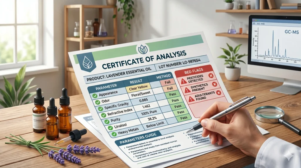 How to read an essential oil COA report